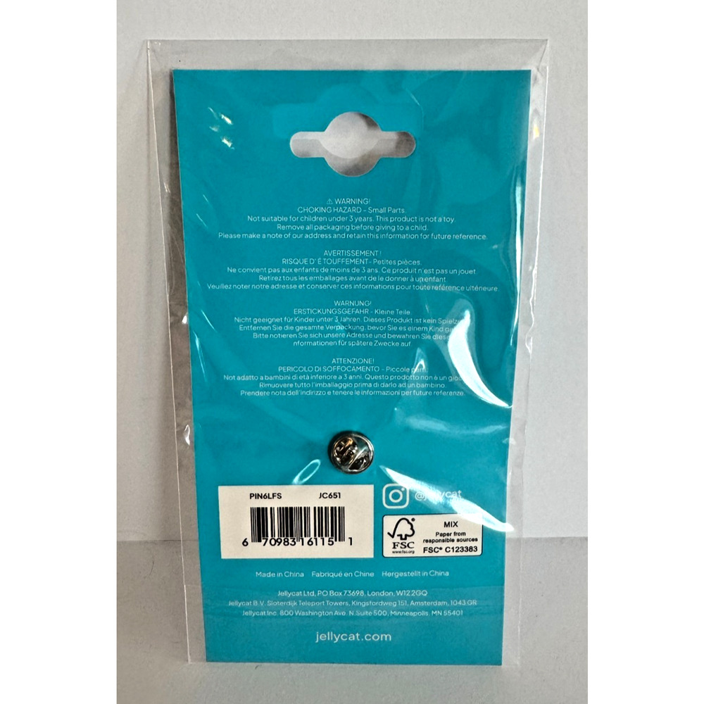 Jellycat Fish & Chips Lily Fish Enamel Pin Selfridges London Exclusive Gift GWP - Picture 3 of 6